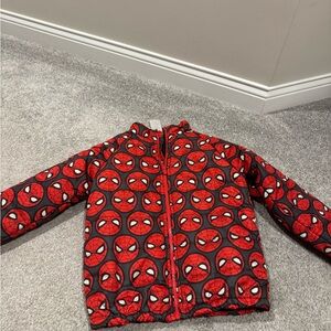 Disney Red and Black Spider-Man Puffer Jacket